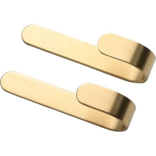 Brass Hook Creative Porch Kitchen Wall Viscose Hook Nordic Decorative Clothes And Hats Seamless Nail-free Hook