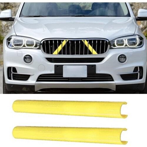 2Pcs/Set Bumper Grille Strip Durable Decorative PE Center Grill Insert Trim Car Modification for X3 F25 G01 Exterior Parts