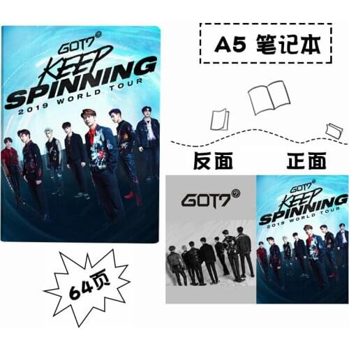 GOT7s New Album Wang Jiaer, Park Jinyoung, Kim Yoo-gyeom Plastic Sleeve Notebook Creative Stationery Star Surroundings Souvenir