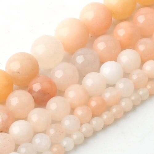 Wholesale Natural Light Pink Aventurine Stone Beads Round Dull Polish Loose Beads For Jewelry Making DIY Bracelet 4/6/8/10/12mm