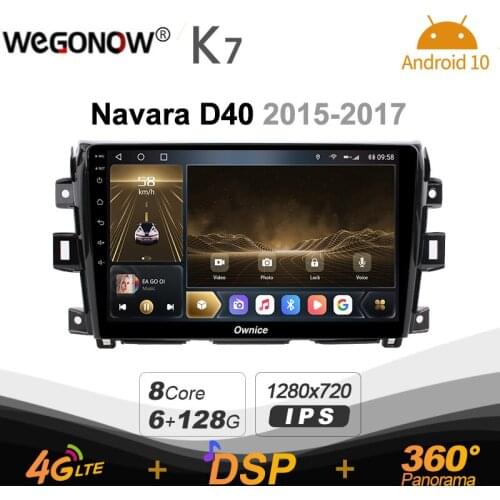 Ownice K7 6G+128G Ownice Android 10.0 Car Radio for Nissan Navara D40 2015 - 2017 GPS 2din 4G LTE 5G Wifi autoradio 360 SPDIF