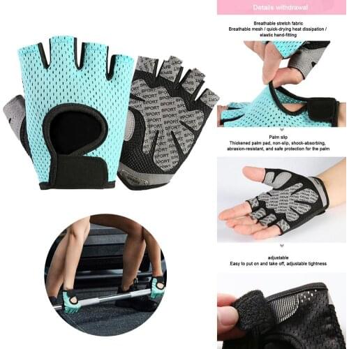 Sports Gloves Outdoor Cycling Non-Slip Half-Finger Workout Gloves Gel Pad Breathable MTB Road Racing Riding Cycling Gloves