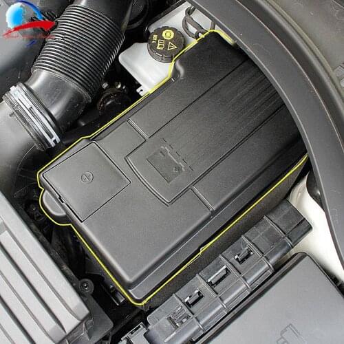 Car Engine Battery Dustproof Waterproof Cover for Skoda Kodiaq Octavia 5E (A7) TIGUAN TOURAN Passat B8 Golf Sportsvan