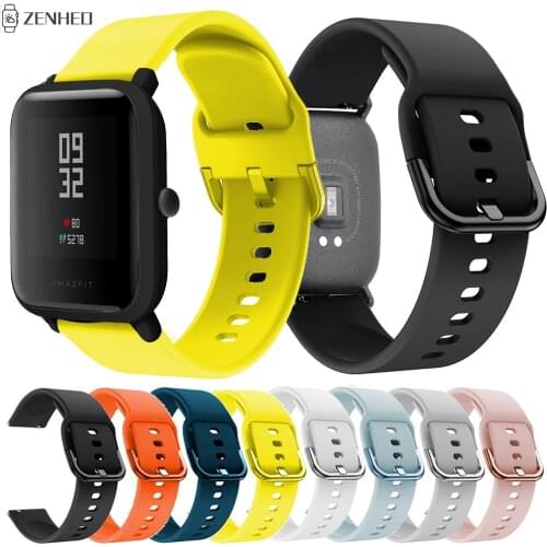 20mm Silicone Strap For Xiaomi Huami Amazfit Bip BIT Lite Youth Smart Watch Band Replacement Watchband For Huami Amazfit GTS 2