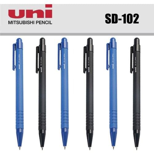 9 Pieces Uni SD-102 0.7 mm tip black blue ink Ballpoint Pens Quality Writing Supplies for kids child school Student 2 color