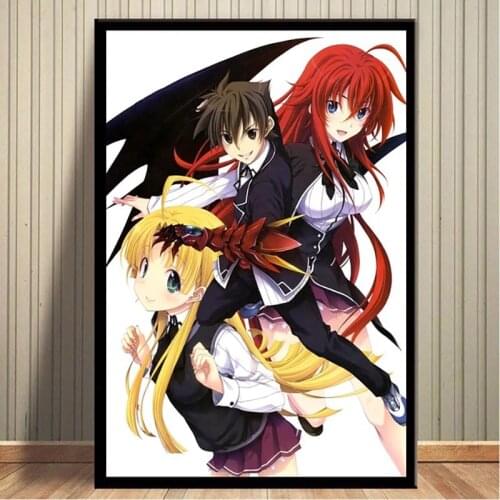 High School DXD Anime Wall Art Canvas Painting Nordic Posters And Prints Wall Pictures For Living Room Home Decor