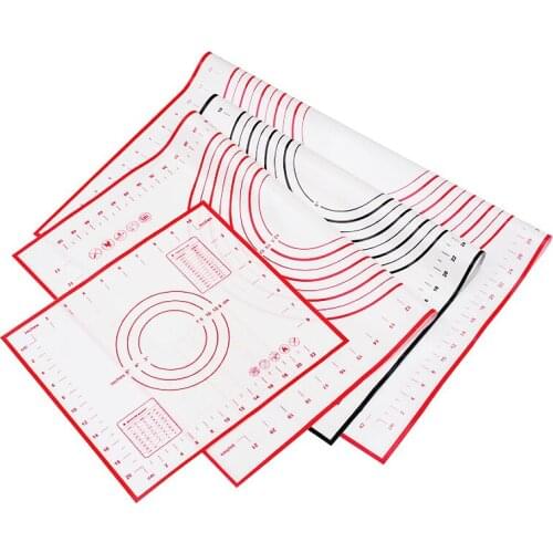 4 Size Silicone Baking Mat Pizza Dough Maker Pastry Kitchen Gadgets Cooking Tools Utensils Bakeware Kneading Accessories