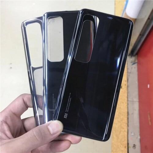 For Xiaomi Mi 10 Ultra M2007J1SC Glass Back Battery Cover Back Case Rear Door Hosing Replacement Parts +Adhesive