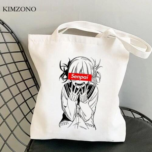 Ahegao shopping bag recycle bag bolsas de tela jute bag shopping handbag canvas bag cloth bolsas ecologicas cabas
