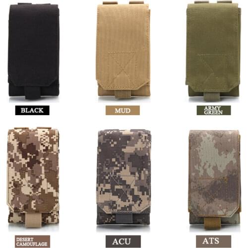 Men Tactical Molle Pouch Belt Waist Military Camo Bag Phone Case Pocket for Hunting Running Pouch Travel Camping Bags Soft Back