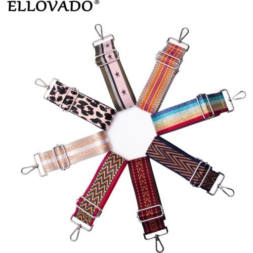 Fabric Bag Strap 5CM Wide Handbag Strap Adjustable Shoulder Bag Strap Embroidered Belts Straps Shoulder Bag Accessories