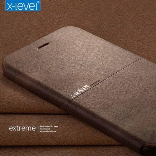 X-Level Luxury Leather Flip Case For iPhone 12 11 Pro XS Max Retro Vintage Hybrid Thin Wallet Cover For iPhone 8 7 SE 2020 Coque