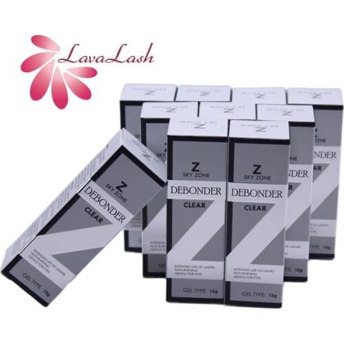 10 Bottles Sky Zone Debonder Fast Sensitive Eyelash Extender Gel Makeup Remover 15g Eyelash Shop Fake Eyelashes Wholesale Korea