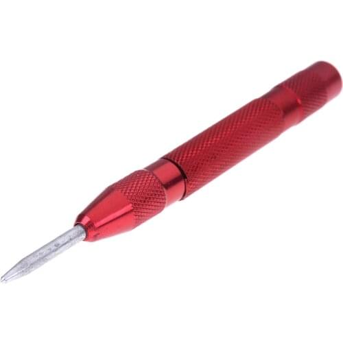 127mm HSS Automatic Drill Center Pin Punch Spring Loaded Woodworking Tool