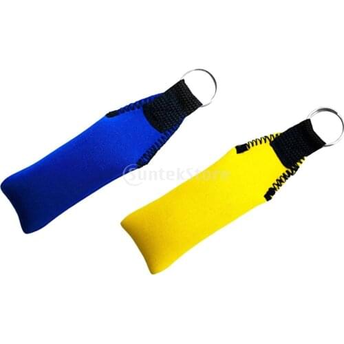 2Pcs Lightweight Rectangle Neoprene Floating Keyring for Jetski Yacht Canoe Boat Boating Kayak Sailing Kayaking Surfing Swimming