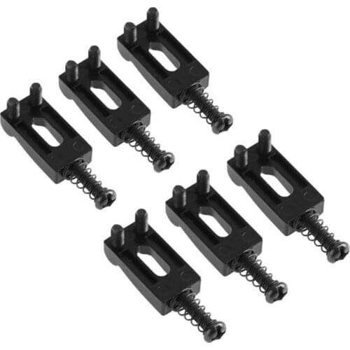 6PCS Electric Guitar Part Guitar Saddles Tremolo Bridge Saddles Replacement Parts For Electric Guitar with Spring and Screw