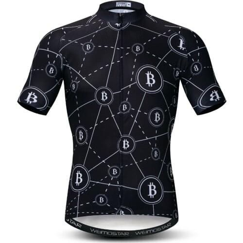 Black Men Cycling Jersey Motocross Short Sleeve Tops Bicycle MTB Downhill Shirt Road Bike Team Summer Sports Clothing Maillot