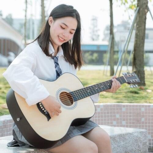 Bridge Wood Guitar Trainer Gifts Aesthetic Music Travel Guitars High Quality Pick Chitarra Acustica Musical Instruments DL60JT