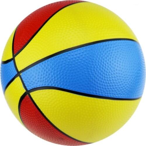 8.5 Inch Thick Color Basketball Childrens Inflatable Toy Tricolor Basketball Accessories Basketball Training