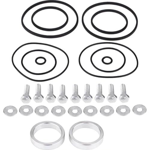 Twin Double Dual Seals & Rattle Ring Repair/Upgrade Kit For BMW Vanos M52TU M54 M56 11361440142 PTFE Car Accessories