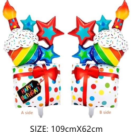 Shape Foil Balloon Star Moon Sun Cloud Sunflower Leaf Cake Princess Happy Birthday Party Wedding Valentines Day Decoration Gift