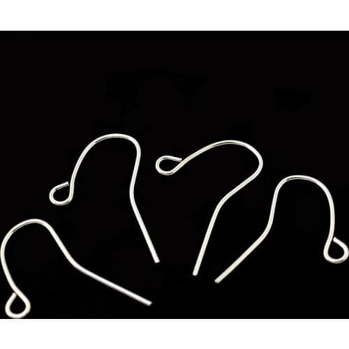 Hot Fashion 20pcs/lot White K Earring Hook Clisper Earring findings for Earring clasp FRB012-69