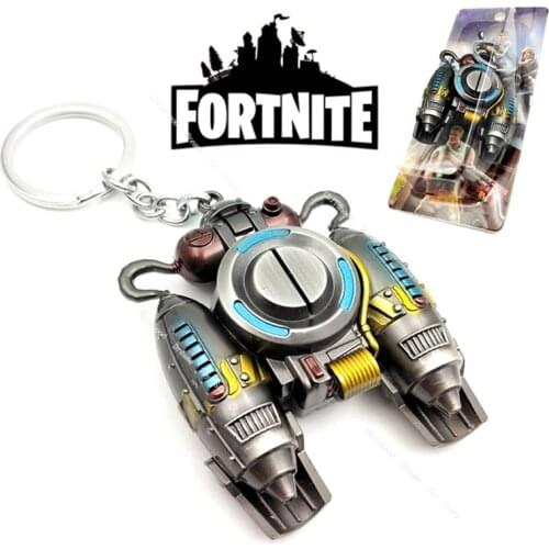 Fortnite Toys Aircraft Keychain Glider Pendant Action Figure Hang Gliding Fortress Night Game Jet Backpack Alloy Model Keychain