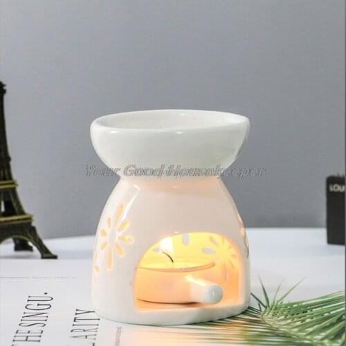 1PC Incense Burner Ceramic Aroma Burner Essential Oil Lamp Halloween Candle Holder Incense Censer Home Decoration
