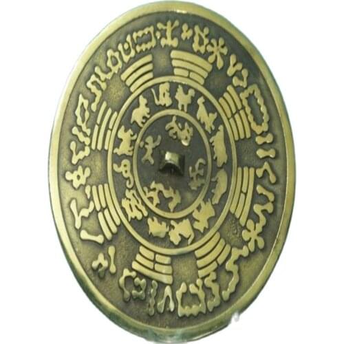CHINESE FOLK ART OLD Collection Evil slayer bronze mirror feng shui Bagua mirror