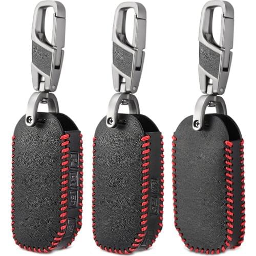 Leather Car Key Case Cover For Kia Ceed CD Sportage Soul 3 Sorento Cerato K3 Forte Stinger K5 Optima 2018 2019 2020 Accessories