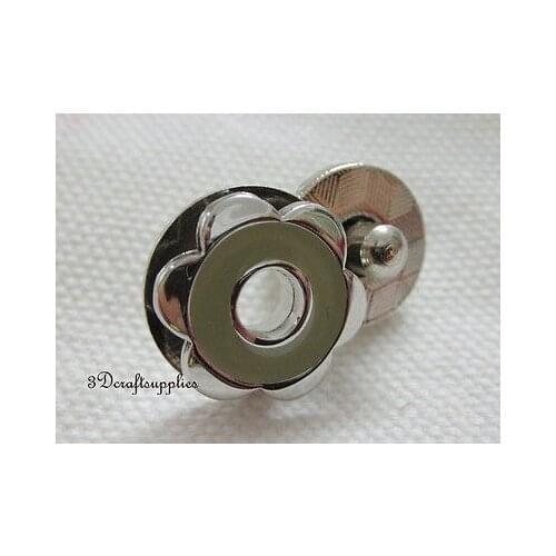Magnetic Snaps bag button purse Magnetic Snaps button 17 mm green F63