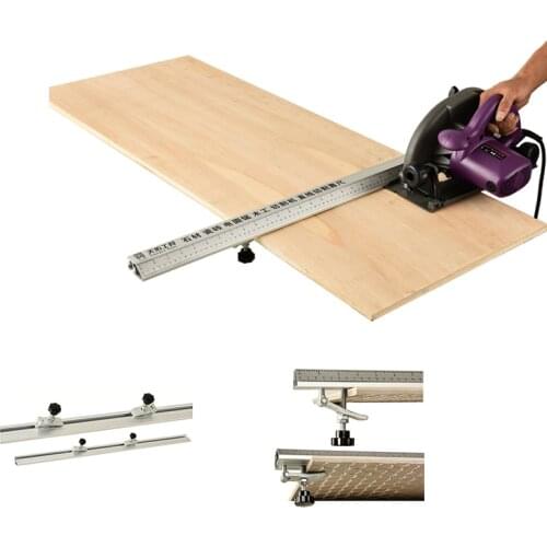 New Electric Circular Saw Cutting Machine Guide Foot Ruler Guide Three-in-one 45 Degrees Chamfer Fixture Woodworking Tools