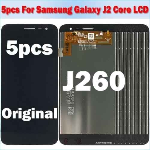 5pcs/lot Original LCD For Samsung Galaxy J2 core J260 J260M LCD Display Touch Screen Digitizer Assembly For Samsung Galaxy J260