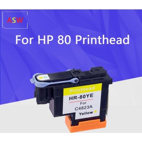 ASW compatible Yellow C4823A printhead for HP80 Designjet 1000 1050c 1055 Ink Cartridge Head for hp 80 Cartridges