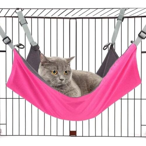 Pet supplies small hammock cat hanging bed Japanese cat hammock outdoor small double-layer pet camping bed for cats and dogs