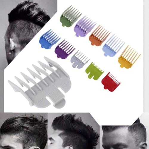 1pc/10pcs Colorful Guide Sizes Comb Multiple Sizes Metal Limited Combs Hair Clipper Cutting Tool #11