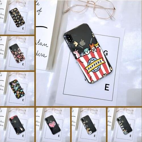 Silicone Phone Case For iPhone X XR XS MAX 8 7 6S 6 S Cute Dog Cat Kawaii Puppy Soft Back Cover For iPhone 8 7 6S 6 S Plus TPU