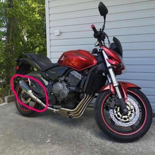 Slip on For CBF600N CB600 CB600F Variation Hornet 600 2007-2013 Motorcycle Exhaust Escape Middle Link Pipe Muffler With DB Kille