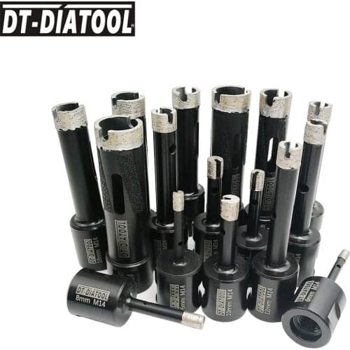 DT-DIATOOL 1pc Professional Wet Welded Diamond Drilling Core Bits M14 or 5/8-11 thread Drill Bits for hard Granite Hole Saw