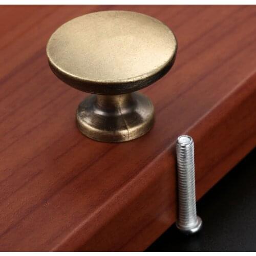 Vintage Jewelry Chest Pull Knob Antique Bronze Furniture Handle Drawer Cabinet Cupboard Pull Furniture Kitchen Handle With Screw