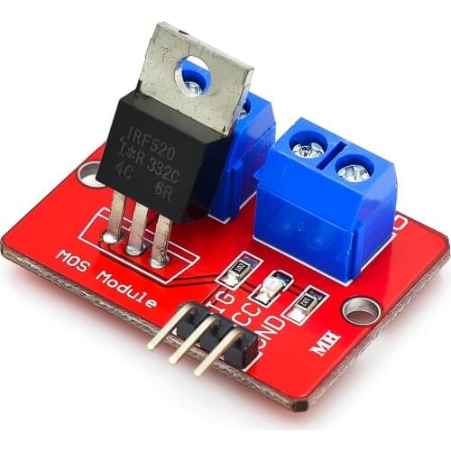 10PCS/LOT 0-24VTop Mosfet Button IRF520 MOS Driver Module MCU ARM Raspberry pie