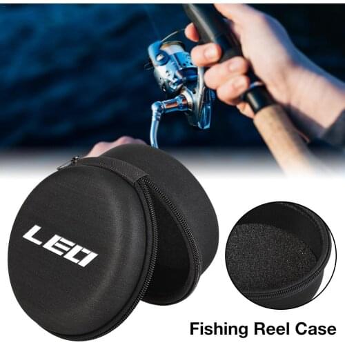 12CM Fishing Reel Case Round Hard Case Pouch Bag Waterproof Fishing Bag Fishing Reel Case Round EVA Hard Protective Cover