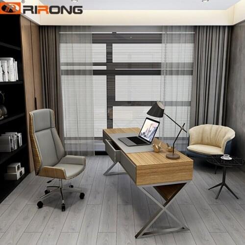 160 180cm Standing I shape Wooden Small Brown Office Computer Table Simple Custom Study Desk Chair Set
