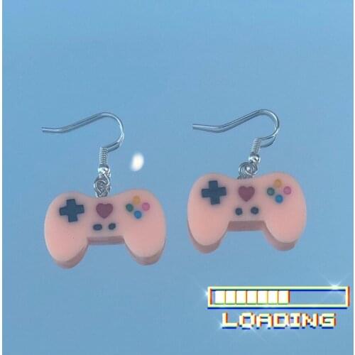 2021 Trend Fashion Cute Sweet Video Game Controller Drop Earrings For Teens Punk Jewelry For Cool Women Girl Friendship Gifts