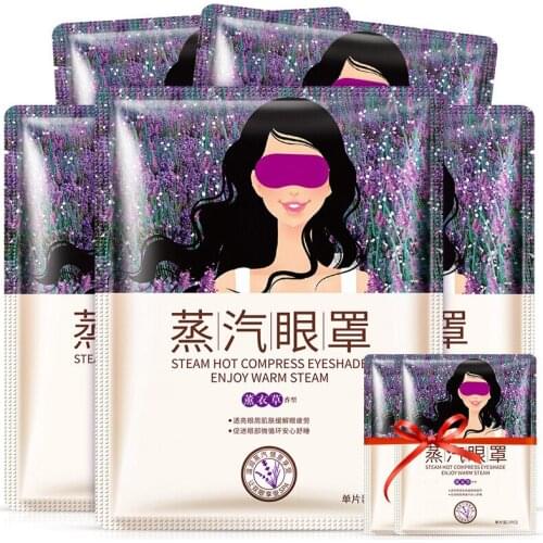 3/5pcs Lavender Steam Eye mask Antiaging Remove Dark Circle Eye Massage Stress Relief Moisturizing Eye Mask Sleep Helper Beauty