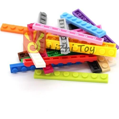 Moc tiles Plate 1x8 3460 Short piece DIY enlighten block bricks Compatible With Assembles Particles 100pcs