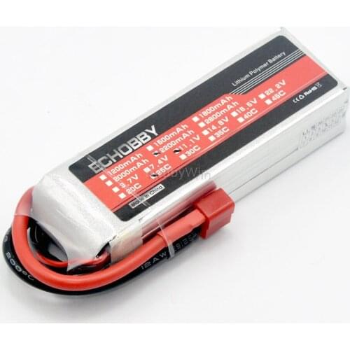 3S 11.1V 2200mAh 25C LiPO Battery Max 50C Discharge Rate T plug RC Model Airplane FPV Drone Helicopter Lipolymer Power