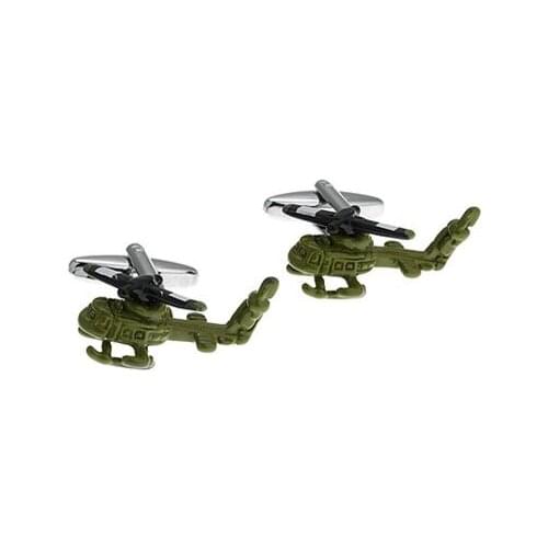 Military Helicopter Cufflink Cuff Link 4 Pairs Wholesale Free Shipping