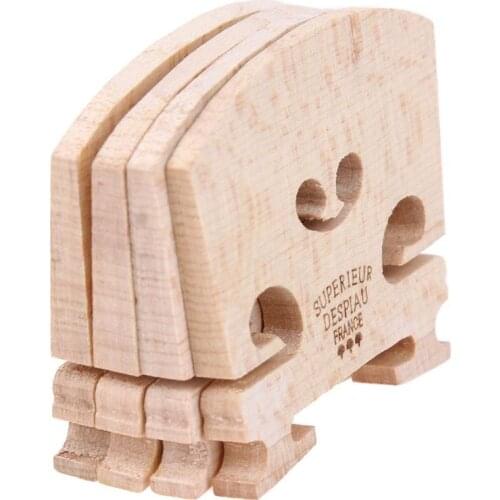4pcs/set Violin Bridges Fiddle Maple Wood for 4/4-3/4 Size Instrument Accessories Violin Strings Bridge Part Tools 50 x 40 x 5mm