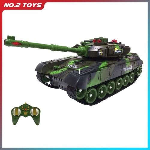 44CM Super RC tank launch cross-country tracked remote control vehicle charger battle Hobby Boy toys for kids children XMAS